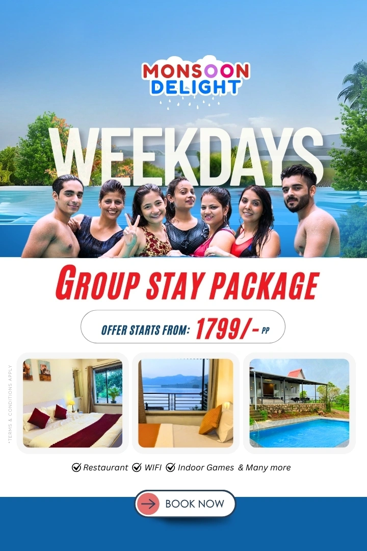 Natural lake pawna resort weekday stay near lonavla